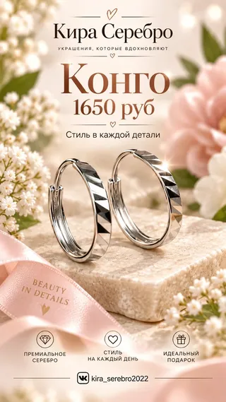 Серебряные конго — фотография и описание от Киры Серебро